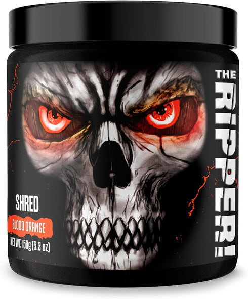 JNX SPORTS The Ripper! Shredding Thermogenic Fat Burner - Blood Orange 30 Servings, Advanced Fast Acting Pre-Workout