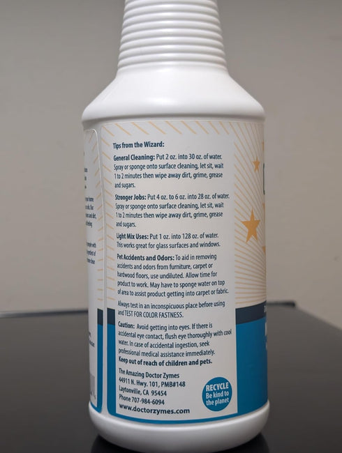 Multi-Purpose Cleaner All Purpose Enzyme-Based Cleaner & Natural Disinfectant Spray Non-Toxic, Chemical-Free, Scent