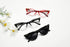 Eyekepper Women's 3 Pairs Eyeglasses, Vintage Cat Eye Eyewear, Sunglasses (Black Transparent/Red Transparent/Grey Lens,