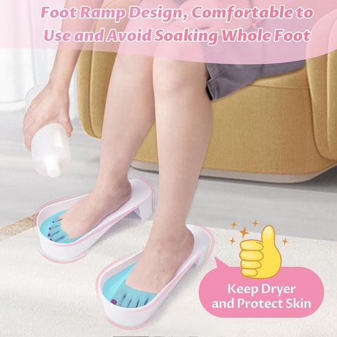 Yokilly Toe Nail Soaking Bowl, 2 PCS Shoe Design Foot Bath Soak Tub, Acetone Proof Pedicure Nail Soaker