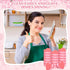 20 Pcs Pink Heart Dishes Sponge for Kitchen, Dual Sided Sponge and Scrubber for Household Cleaning Supplies.