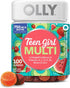 OLLY Teen Girl Multi Gummy, Healthy Skin and Immune Support,* Essential Vitamins,