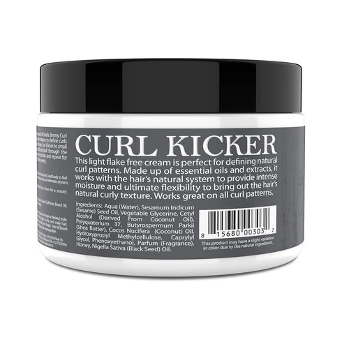 Uncle Jimmy Curl-Kicker Hair Cream for Men - Medium Hold Styling Cream with Black Seed Oil and Honey, 8 Fl Oz