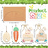 Set 3, BOARDFEB Easter Money Holders of Premium Wooden Gift Card Holders Festive Easter Basket Decorations for Cash