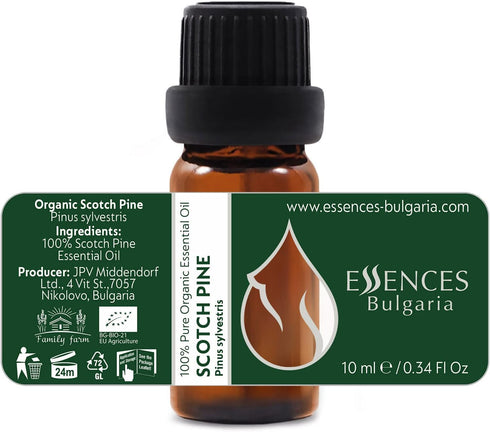 Set 100% (3pcs 10ml) Forest Magic - Organic Essential Oils - Scotch Pine + Juniper + Silver Fir - Pure and Natural