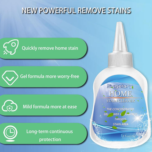 Sugelary 8Fl.oz Household Cleaner Gel for Washing Machine, Refrigerator Strips, Grout Cleaner Gel for Home Sink with Brush
