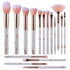 16PCs Marble Makeup Brushes Set, Premium Synthetic Kits for Foundation, Powder, Eyeshadow, Eyeliner, Blending