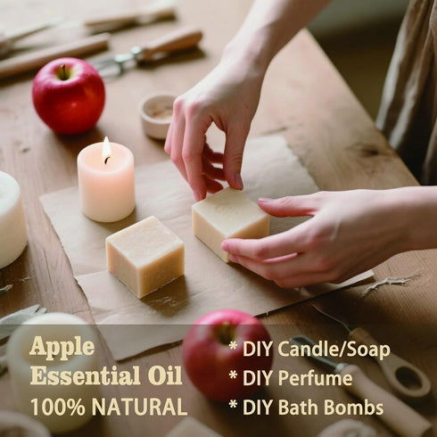 MLYNKL 16.33 oz 490 ml Apple Essential Oil Apple Oils fl for Diffusers, Humidifiers, Massage, DIY Candles, Soap