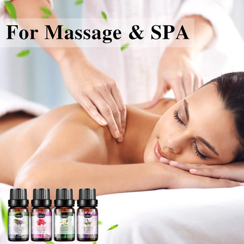 Set, (26 5ml) Essential Oils Aromatherapy Essential Oil Kit for Diffuser, Massage, Skin Care x - Eucalyptus, Lavender