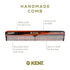 Kent 5T Double Tooth Hair Dressing Comb, Fine and Wide Tooth for Men, Women, Kids