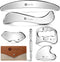 Niymyin 6-in-1 Stainless Steel Muscle & Fascia Scraper Tool Set, for Body Skin