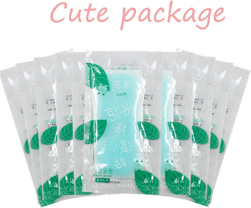 Fever Cooling Gel Patches, 20 Sheets, Cooling Forehead Strips for Dog Foot, Baby, Kids, Adults, Relieve Headache,