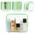 APREUTY Clear Makeup Bags, TSA Approved 6 Pcs Set of Clear PVC Cosmetic Bags with Zipper Handle for Travel