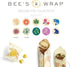 Bee's Wrap Beeswax Wraps for Food - Honeycomb Cut to Size 14x52" Wax Paper Roll, Organic & Eco-Friendly Alternative