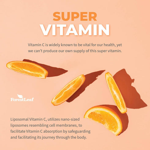 ForestLeaf Liposomal Vitamin C 1000mg Capsules - High Absorption, Immune Booster with MCT Oil, 120 Vegan Pills