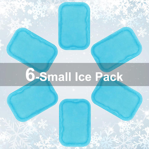 Reusable Small Ice Packs - Hot & Cold Mini Gel Cold Packs for Injuries, Sinus Relief, Tired Eyes, Headaches, First Aid,