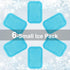 Reusable Small Ice Packs - Hot & Cold Mini Gel Cold Packs for Injuries, Sinus Relief, Tired Eyes, Headaches, First Aid,