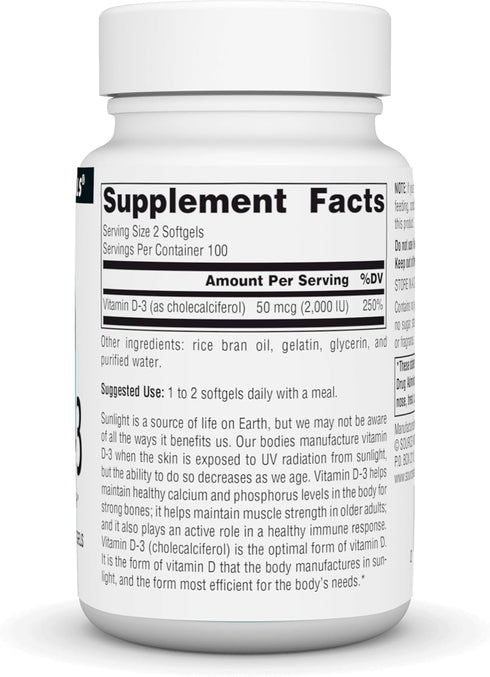 Source Naturals Vitamin D-3 1000 iu Supports Bone & Immune Health* - 200 Softgels