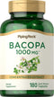 Piping Rock Bacopa Monnieri Capsules 1000 mg | 180 Count | Herbal Extract Supplement | Gluten Free, Non-GMO