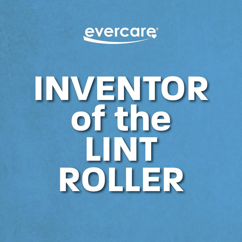 Evercare All Purpose Lint Brush, Value Pack with 5 Rollers (300 Sheets Total), Blue