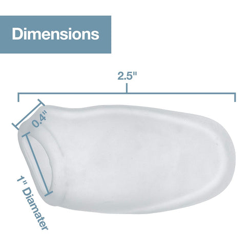 ZenToes Reusable Bunion Relief Protector Guards - Washable Gel Pads for Big Toe, Shield Feet from Friction and Pain