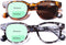 AQWANO 2 Pack Round Bifocal Reading Glasses, 3.0, UV400 Protection, Fashion Oversized Retro Sunglasses for Men Women
