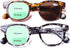 AQWANO 2 Pack Round Bifocal Reading Glasses, 3.0, UV400 Protection, Fashion Oversized Retro Sunglasses for Men Women