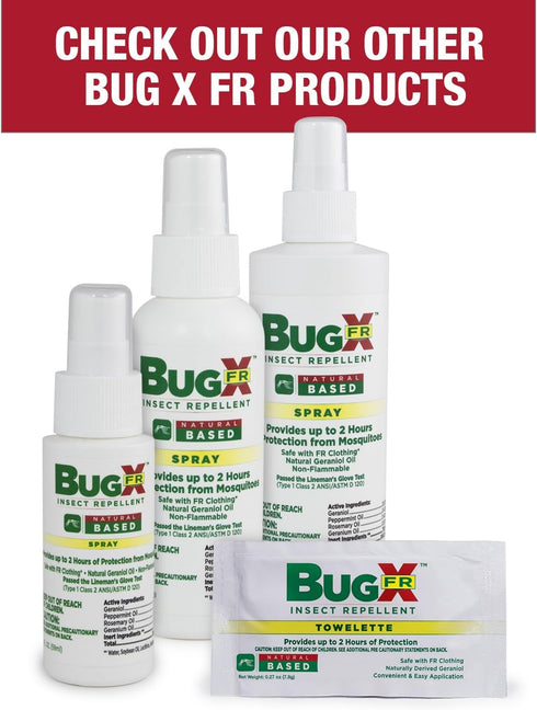 Bug X FR Deet Free Insect Repellent Spray (8 oz.) - Naturally Derived Geranium Oil for Mosquito & Tick Protection