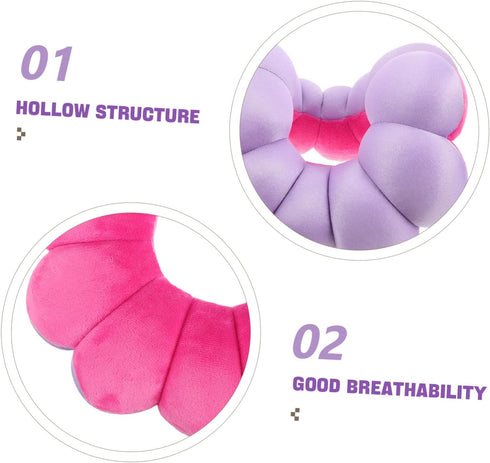 Pumpkin Shaped Donut Pillow Nursing Cushion for Elderly Bedridden Patients Breathable Hollow Structure Soft Material