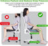 anzhixiu Wheelchair Seat Cushion, Deep U Relieve Sciatica, Back, Coccyx, Hemorrhoids Pain- Slope Curve Office Chair