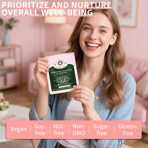 Taeci Gummies Immune 60 Gummies (30-Day Feminine Balance for Women Daily pH & Probiotic Support with Pineapple