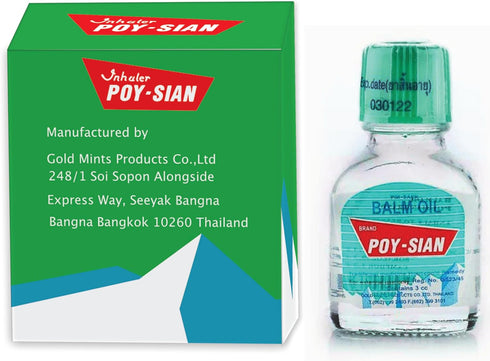 POY-SIAN Thai PIM-Saen Balm Oil, 3ml, Pack of 3