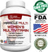 Hybrid Nutraceuticals MiracleMulti Multivitamin for Women - Female Support Formula, Immune Support, Minerals, Biotin,
