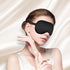 Silk Eye Mask Sleeping Blindfold for Nap, Adjustable Sleep Cover, Blackout Eye Shade for Travel