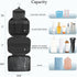 Maliton Toiletry Bag for Men & Women, Hanging Travel Organizer with 4 Compartments, Waterproof Bathroom Shower Bag