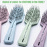 Eco-Friendly Hair Brush with Extra Soft Bristles, Vented Detangler for Wet and Dry Hair, Sky Color
