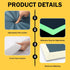 MABOZOO 66"x24"x2" Fall Mat for Elderly with Glow-in-The-Dark Strips, PU Leather Fall Mattress with Beveled Edge