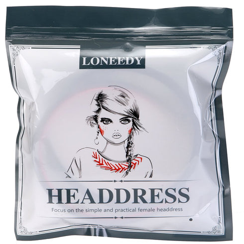 LONEEDY 6 Hard Headbands, 1 Inch Wide Non-slip Ribbon Hairband for Women, 6 Black + 1 Blue