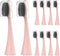 YUNCHI Replacement Toothbrush Heads for Burst Electric Toothbrush, Soft Charcoal Bristles, 10 Count, Rose Gold
