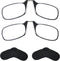 Noble Ultra Slim and Flat Reading Glasses (2 Pairs) with Enhanced Comfort Nose Rest, Armless Pocket Size Readers,