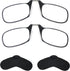 Noble Ultra Slim and Flat Reading Glasses (2 Pairs) with Enhanced Comfort Nose Rest, Armless Pocket Size Readers,