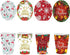 LNwnmyyg 40 Pack 9 oz 40 cups,40 Christmas Disposable Cups Christmas Paper Cups Party Supplies Drinking Paper Cups
