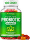 Probiotic Gummies for Adults and Kids, Max Strength 5 Billion CFU | Organic Sugar Free Gummies for Digestive Health |