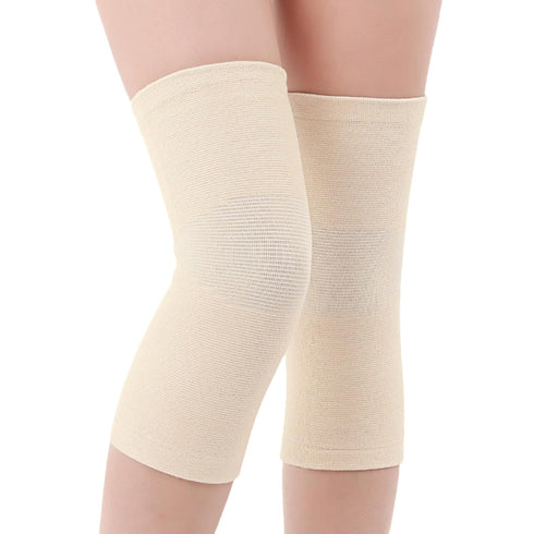 1 Pair Cotton Knee Compression Sleeves - Knee Support for Joint Pain, Elastic Knee Brace for Sports