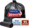 Reli. 95 Trash Bags Heavy Duty - 30 Trash Bags, Super Sizeable Black Garbage Bags for Serious Cleanup