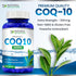 Generic Natural Coq10 200mg Vitamin, 200 Capsules - Quick Absorption, Gluten Free & Non-GMO