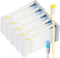 meekoo 200 Set Disposable Toothbrush with Toothpaste - Individually Wrapped Travel Toothbrush Kit for Homeless Hygiene,