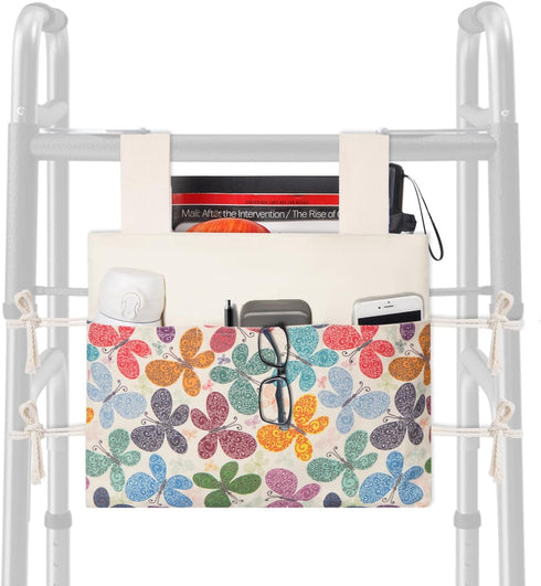 TOGETRUE Walker Bag, Handy Walker Basket with Water Cup Holder, Walker Accessories