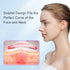 Neck Face Beauty Device: 3 in 1 Facial Massager for Skin Care, Face Sculpting Tool with Thermals, Vibration (White)