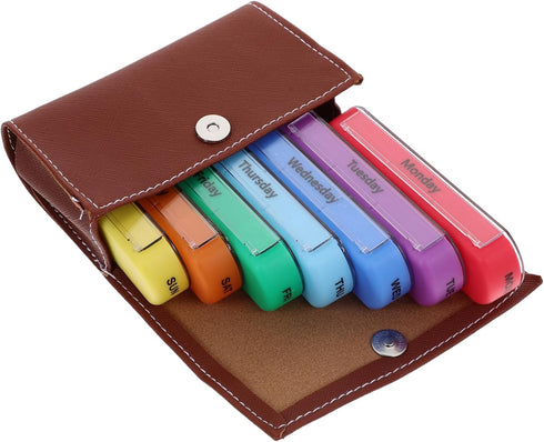 NOLITOY Day Portable Medicine Case Pill Organizer Bag for Travel Compact Medicine
